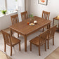 Table de salle à manger de Style simple, Table de dîner rectangulaire en bois massif pour la cuisine