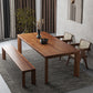 Industrial Dining Room Table Solid Wood Rectangle Dinette Table for Home
