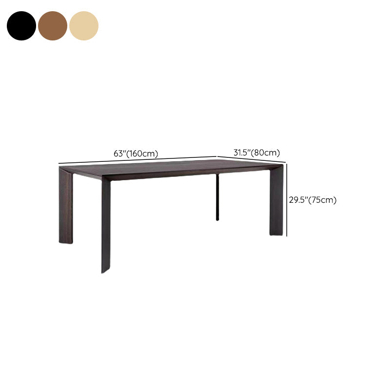 Industrial Dining Room Table Solid Wood Rectangle Dinette Table for Home