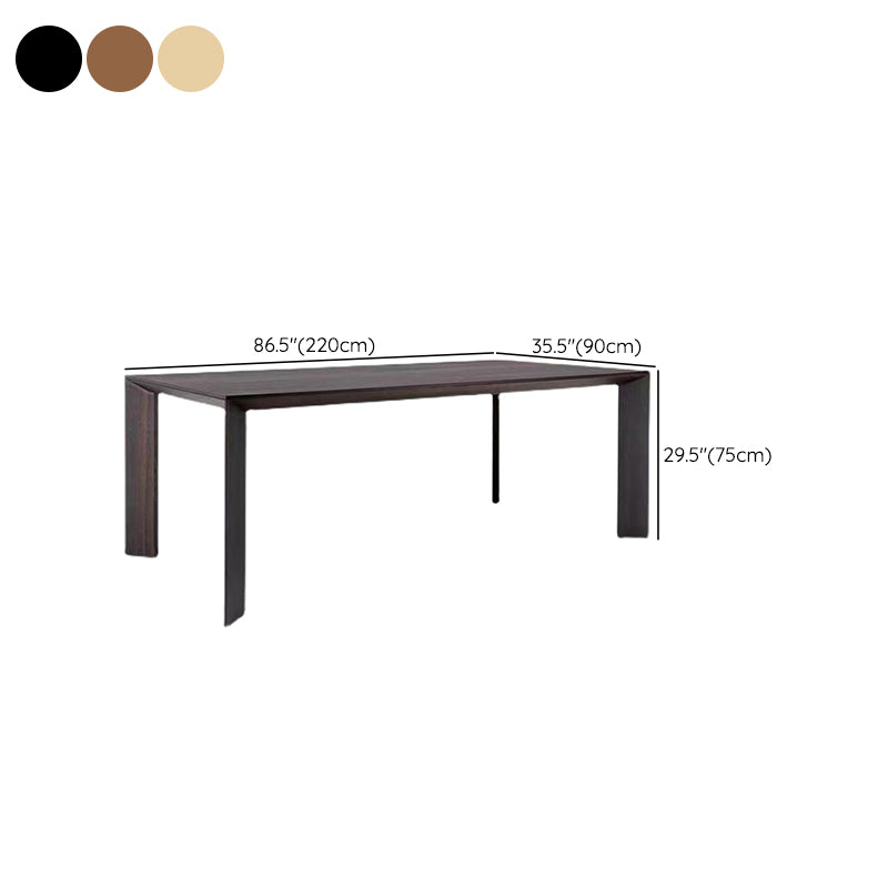 Industrial Dining Room Table Solid Wood Rectangle Dinette Table for Home