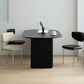 Simplicity Style Dinette Table Solid Wood Oval Dinner Table in Black 55.1"L x 27.6"W x 29.5"H Without Chairs Clearhalo 'Dining Tables & Seating' 'Dining Tables' 'dining_table' 'furn' 'furn_dining_table' 'Furniture' 'Kitchen & Dining Furniture' 6853119