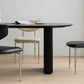 Simplicity Style Dinette Table Solid Wood Oval Dinner Table in Black Clearhalo 'Dining Tables & Seating' 'Dining Tables' 'dining_table' 'furn' 'furn_dining_table' 'Furniture' 'Kitchen & Dining Furniture' 6853126