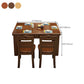Solid Wood Dining Table Modern Rectangle Dining Table for Dining Room