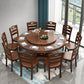 Solid Wood Dining Table Traditional Round Dining Table for Kitchen