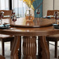 Round Solid Wood Dining Table Tradition Dining Table for Kitchen Clearhalo 'Dining Tables & Seating' 'Dining Tables' 'dining_table' 'furn' 'furn_dining_table' 'Furniture' 'Kitchen & Dining Furniture' 6853201