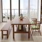 Simplicity Dinette Table Solid Wood Rectangle Dining Room Table in Brown 55.1"L x 29.5"W x 29.5"H Without Chairs Clearhalo 'Dining Tables & Seating' 'Dining Tables' 'dining_table' 'furn' 'furn_dining_table' 'Furniture' 'Kitchen & Dining Furniture' 6853211