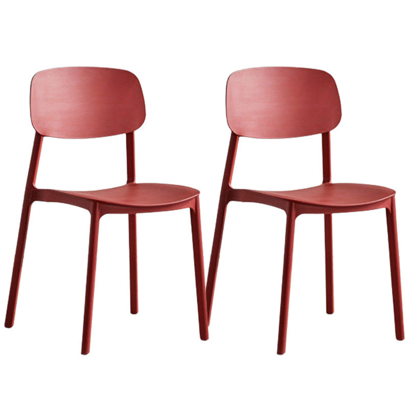 Sillas de comedor de estilo moderno silla de comedor de plástico de plástico