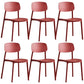 Sillas de comedor de estilo moderno silla de comedor de plástico de plástico