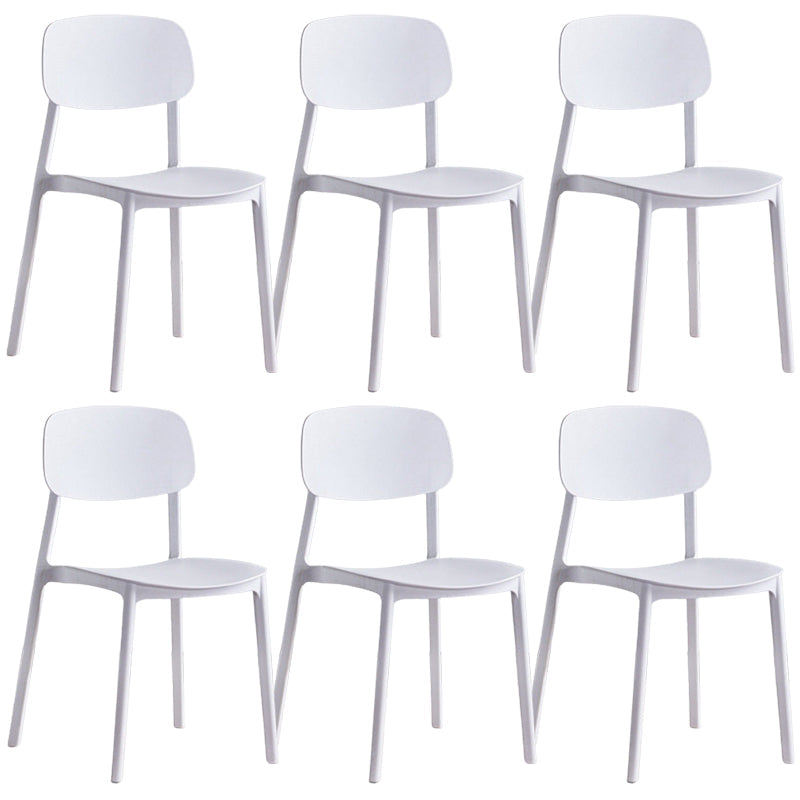 Sillas de comedor de estilo moderno silla de comedor de plástico de plástico