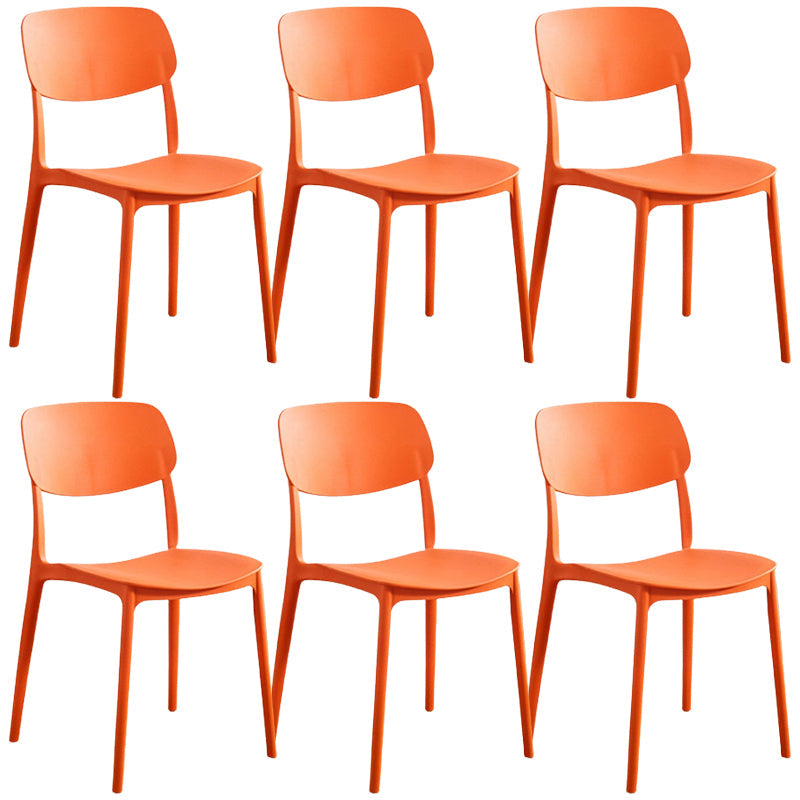Sillas de comedor de estilo moderno silla de comedor de plástico de plástico