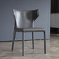 Silla de comedor de cuero de estilo moderno silla sin brazo