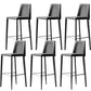 Modern Bar Stool Leather Backrest Counter Stool for Living Room Dark Gray 6 Piece Set Bar Stool(30"H) Clearhalo 'Bar Furniture' 'Bar Stools' 'bar_stools' 'furn' 'furn_bar_stools' 'Furniture' 'Kitchen & Dining Furniture' 6853376