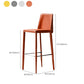 Modern Bar Stool Leather Backrest Counter Stool for Living Room Clearhalo 'Bar Furniture' 'Bar Stools' 'bar_stools' 'furn' 'furn_bar_stools' 'Furniture' 'Kitchen & Dining Furniture' 6853387