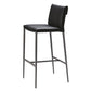 Moderne stijl lage rug bar stool pu lederen aanrechtbar kruk met metalen benen