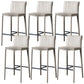 Moderne stijl lage rug bar stool pu lederen aanrechtbar kruk met metalen benen