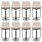 Glam Style Armless Counter Stool Leather Saddle Seat Bar Stool for Indoor
