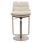 Glam Style Armless Counter Stool Leather Saddle Seat Bar Stool for Indoor