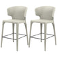 Sedile quadrato in stile moderno sgabello da bar in pelle da bar con gambe metalliche