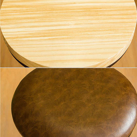 Industriële armloze hoogte van de tegenstoel Iron Cafe Bark -ontlasting met metalen benen