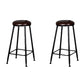 Glam Armless Counter Stool Iron Cafe Bar Stool with Cushion and Pedal