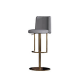 Tabouret de bar à levée de style industriel tabouret de bar en cuir pu avec des jambes en métal pour la maison