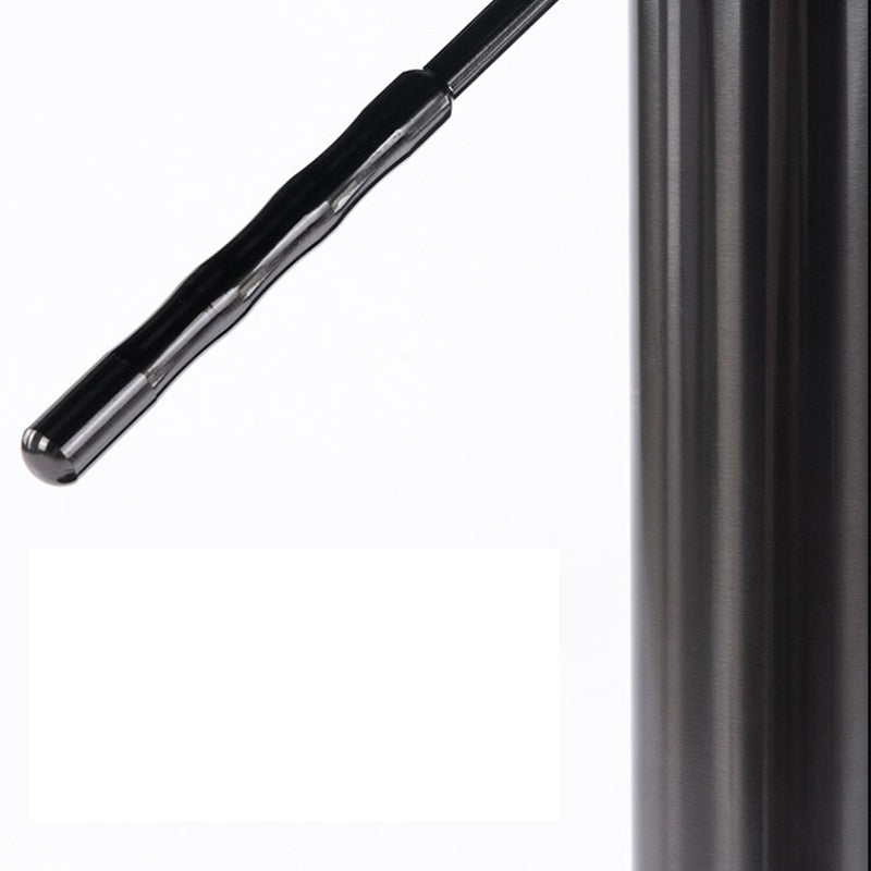 Sgabello da bar per bar in pelle sollevabile in stile industriale con gambe metalliche per casa