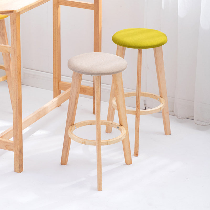 Industriële stijl ronde stoel barkruk houten teller barkruk voor huisgebruik