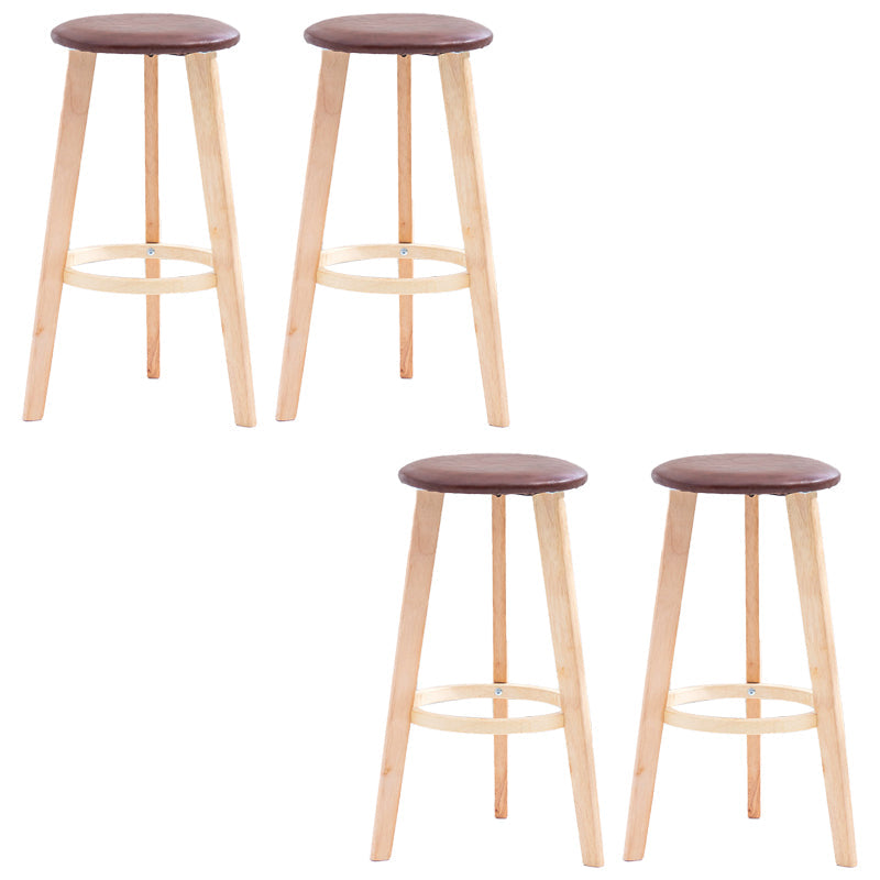 Industriële stijl ronde stoel barkruk houten teller barkruk voor huisgebruik