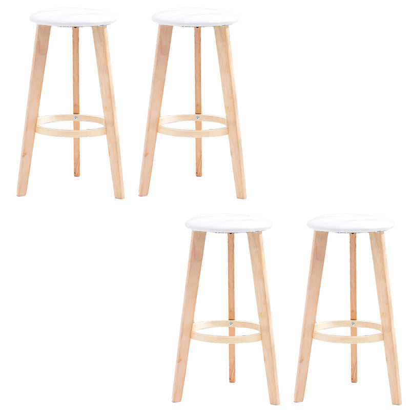 Industriële stijl ronde stoel barkruk houten teller barkruk voor huisgebruik