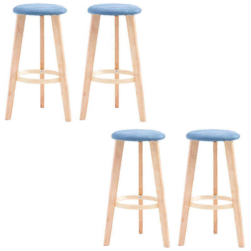 Industriële stijl ronde stoel barkruk houten teller barkruk voor huisgebruik