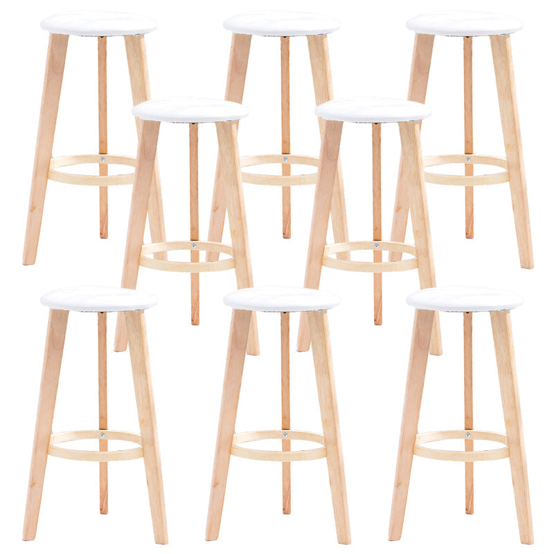 Industriële stijl ronde stoel barkruk houten teller barkruk voor huisgebruik