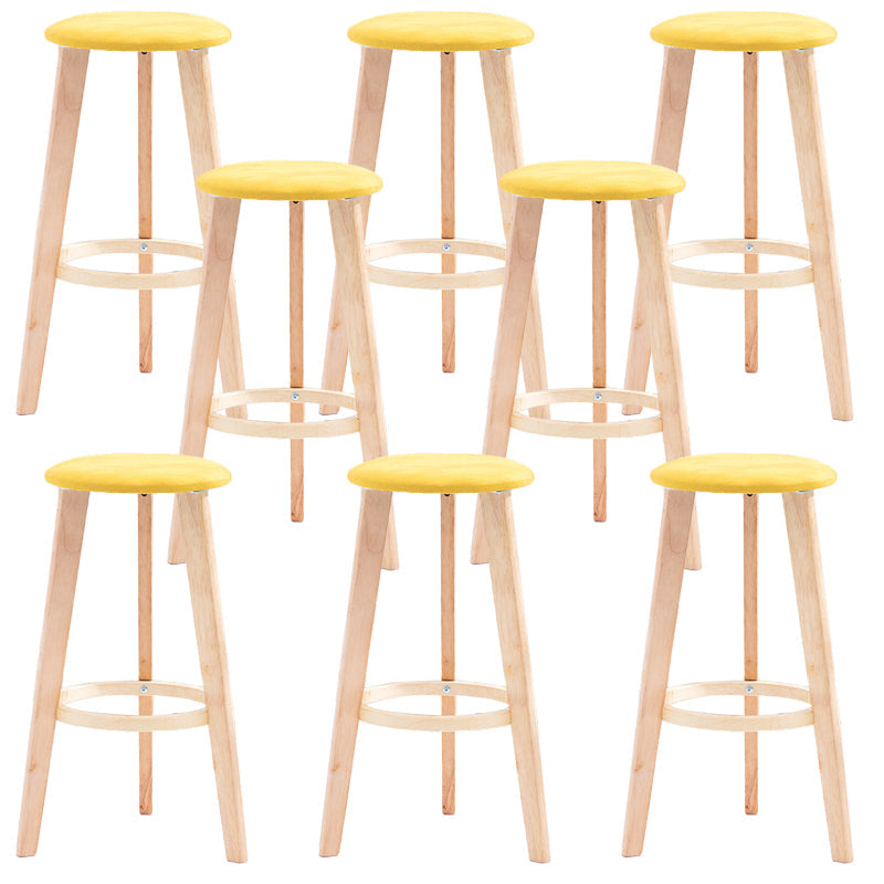 Industriële stijl ronde stoel barkruk houten teller barkruk voor huisgebruik