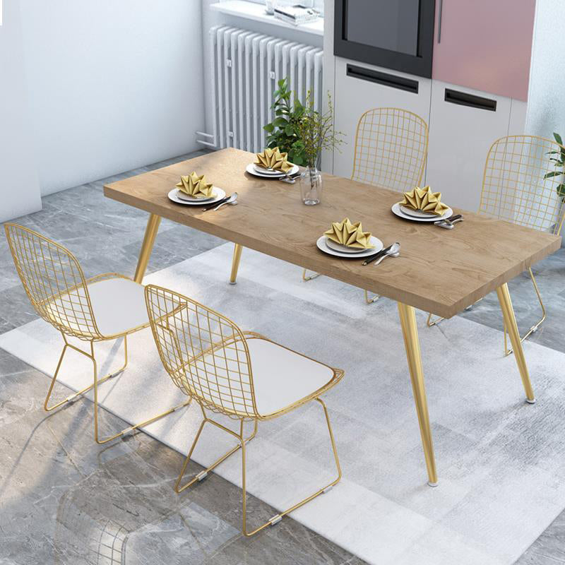 Modern 1/2/5 stukken Dinerset rechthoekige dennenhout eettafel voor keuken