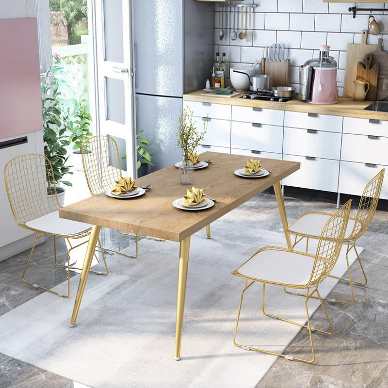 Modern 1/2/5 stukken Dinerset rechthoekige dennenhout eettafel voor keuken