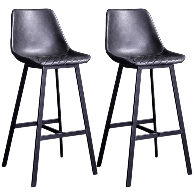 1/2/3 Pieces Pub Table Set Industrial Bar Stool and Table Set Grey 30"H Stools (Set of 2) Clearhalo 'Bar Furniture' 'furn' 'furn_home_bar_bar_sets' 'Furniture' 'Home Bars & Bar Sets' 'home_bar_bar_sets' 'Kitchen & Dining Furniture' 6854013