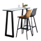 1/2/3 Pieces Pub Table Set Industrial Bar Stool and Table Set 3 Pieces: Table, 2 Stools Clearhalo 'Bar Furniture' 'furn' 'furn_home_bar_bar_sets' 'Furniture' 'Home Bars & Bar Sets' 'home_bar_bar_sets' 'Kitchen & Dining Furniture' 6854020