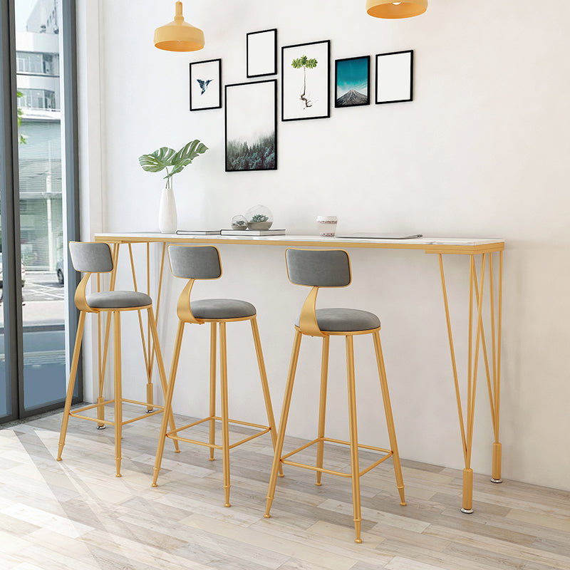1/4/7 Pieces Pub Dining Set Modern Faux Marble Bar Stool and Table Set Clearhalo 'Bar Furniture' 'furn' 'furn_home_bar_bar_sets' 'Furniture' 'Home Bars & Bar Sets' 'home_bar_bar_sets' 'Kitchen & Dining Furniture' 6854057