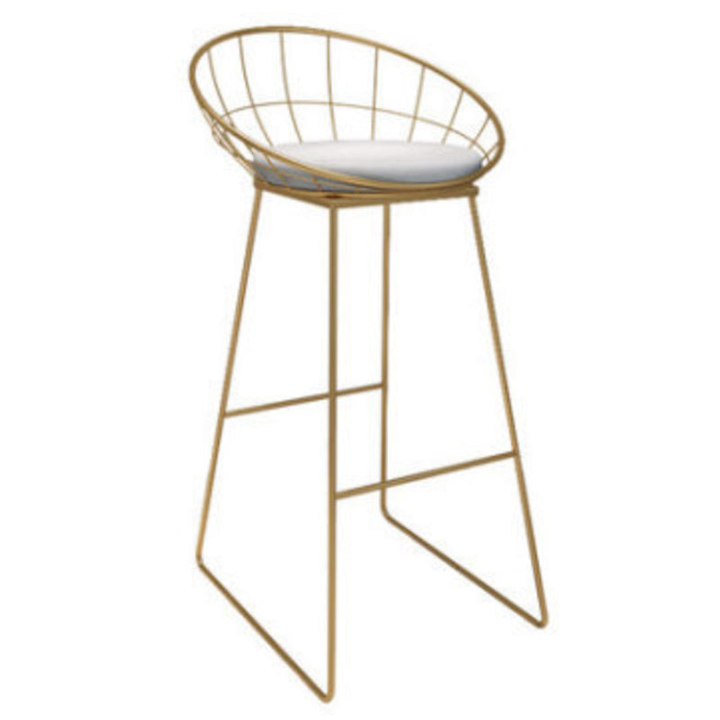 1/4/7 Pieces Pub Dining Set Modern Faux Marble Bar Stool and Table Set Gold 30"H Stool (Single) Clearhalo 'Bar Furniture' 'furn' 'furn_home_bar_bar_sets' 'Furniture' 'Home Bars & Bar Sets' 'home_bar_bar_sets' 'Kitchen & Dining Furniture' 6854058