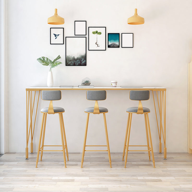 1/4/7 Pieces Pub Dining Set Modern Faux Marble Bar Stool and Table Set Clearhalo 'Bar Furniture' 'furn' 'furn_home_bar_bar_sets' 'Furniture' 'Home Bars & Bar Sets' 'home_bar_bar_sets' 'Kitchen & Dining Furniture' 6854059