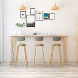 1/4/7 Pieces Pub Dining Set Modern Faux Marble Bar Stool and Table Set