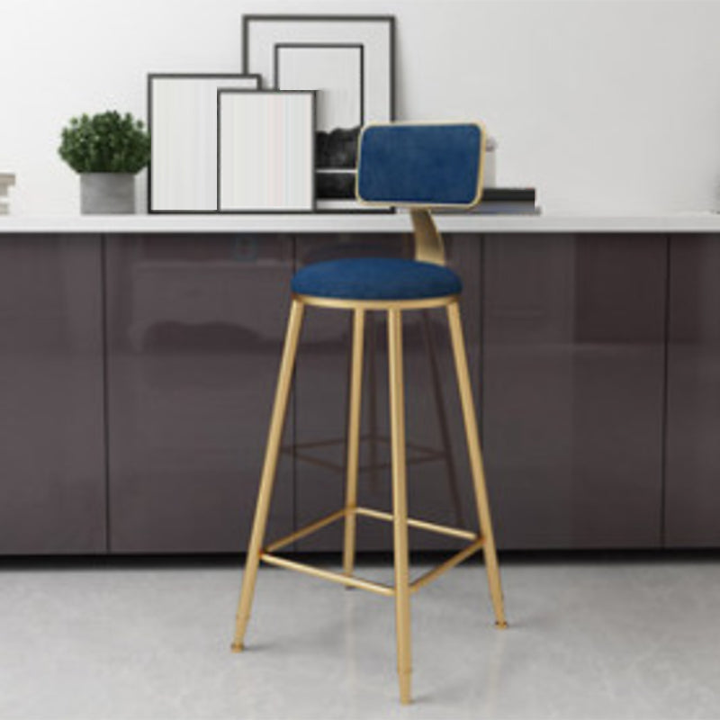 1/4/7 Pieces Pub Dining Set Modern Faux Marble Bar Stool and Table Set Blue 30"H Stool (Single) Clearhalo 'Bar Furniture' 'furn' 'furn_home_bar_bar_sets' 'Furniture' 'Home Bars & Bar Sets' 'home_bar_bar_sets' 'Kitchen & Dining Furniture' 6854061