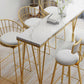 1/4/7 Pieces Pub Dining Set Modern Faux Marble Bar Stool and Table Set Clearhalo 'Bar Furniture' 'furn' 'furn_home_bar_bar_sets' 'Furniture' 'Home Bars & Bar Sets' 'home_bar_bar_sets' 'Kitchen & Dining Furniture' 6854068