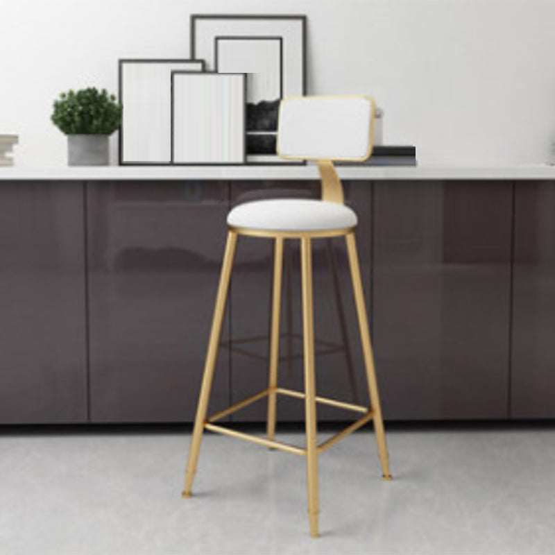 1/4/7 Pieces Pub Dining Set Modern Faux Marble Bar Stool and Table Set White 30"H Stool (Single) Clearhalo 'Bar Furniture' 'furn' 'furn_home_bar_bar_sets' 'Furniture' 'Home Bars & Bar Sets' 'home_bar_bar_sets' 'Kitchen & Dining Furniture' 6854070