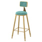 1/4/7 Pieces Pub Dining Set Modern Faux Marble Bar Stool and Table Set Light-Blue 30"H Stool (Single) Clearhalo 'Bar Furniture' 'furn' 'furn_home_bar_bar_sets' 'Furniture' 'Home Bars & Bar Sets' 'home_bar_bar_sets' 'Kitchen & Dining Furniture' 6854072