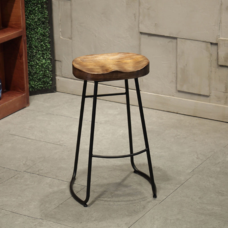 1/4/7 Pieces Pub Dining Set Rectangular Counter Height Pub Set Brown 30"H Stool (Single) Clearhalo 'Bar Furniture' 'furn' 'furn_home_bar_bar_sets' 'Furniture' 'Home Bars & Bar Sets' 'home_bar_bar_sets' 'Kitchen & Dining Furniture' 6854094