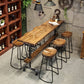 1/4/7 Pieces Pub Dining Set Rectangular Counter Height Pub Set Clearhalo 'Bar Furniture' 'furn' 'furn_home_bar_bar_sets' 'Furniture' 'Home Bars & Bar Sets' 'home_bar_bar_sets' 'Kitchen & Dining Furniture' 6854095