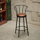 1/4/7 Pieces Pub Dining Set Rectangular Counter Height Pub Set Black 30"H Stool (Single) Clearhalo 'Bar Furniture' 'furn' 'furn_home_bar_bar_sets' 'Furniture' 'Home Bars & Bar Sets' 'home_bar_bar_sets' 'Kitchen & Dining Furniture' 6854098