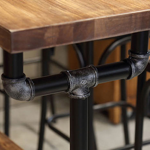 1/4/7 Pieces Pub Dining Set Rectangular Counter Height Pub Set Clearhalo 'Bar Furniture' 'furn' 'furn_home_bar_bar_sets' 'Furniture' 'Home Bars & Bar Sets' 'home_bar_bar_sets' 'Kitchen & Dining Furniture' 6854099