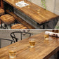 1/4/7 Pieces Pub Dining Set Rectangular Counter Height Pub Set Clearhalo 'Bar Furniture' 'furn' 'furn_home_bar_bar_sets' 'Furniture' 'Home Bars & Bar Sets' 'home_bar_bar_sets' 'Kitchen & Dining Furniture' 6854102