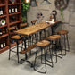 1/4/7 Pieces Pub Dining Set Rectangular Counter Height Pub Set Clearhalo 'Bar Furniture' 'furn' 'furn_home_bar_bar_sets' 'Furniture' 'Home Bars & Bar Sets' 'home_bar_bar_sets' 'Kitchen & Dining Furniture' 6854104